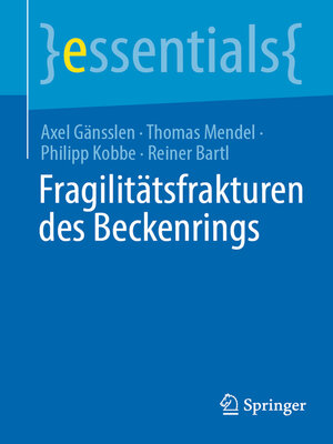 cover image of Fragilitätsfrakturen des Beckenrings